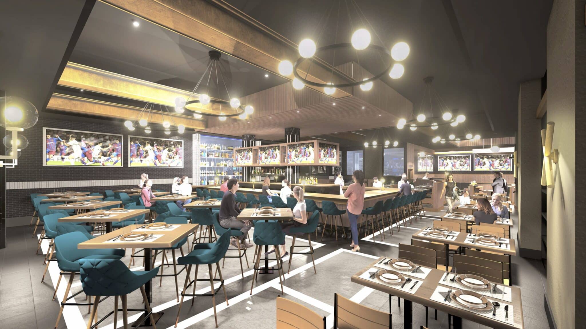 Rendering of the inside of Tap 151